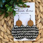 Brielle - Black Broken Chevron