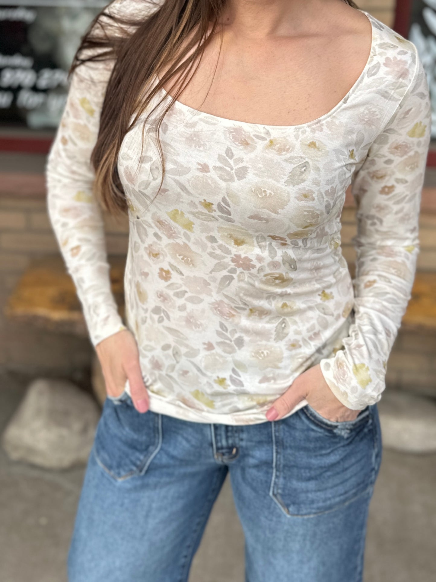 Blush Floral Long Sleeve