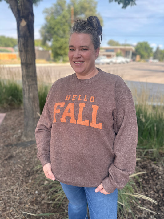 Hello Fall Knit Sweater