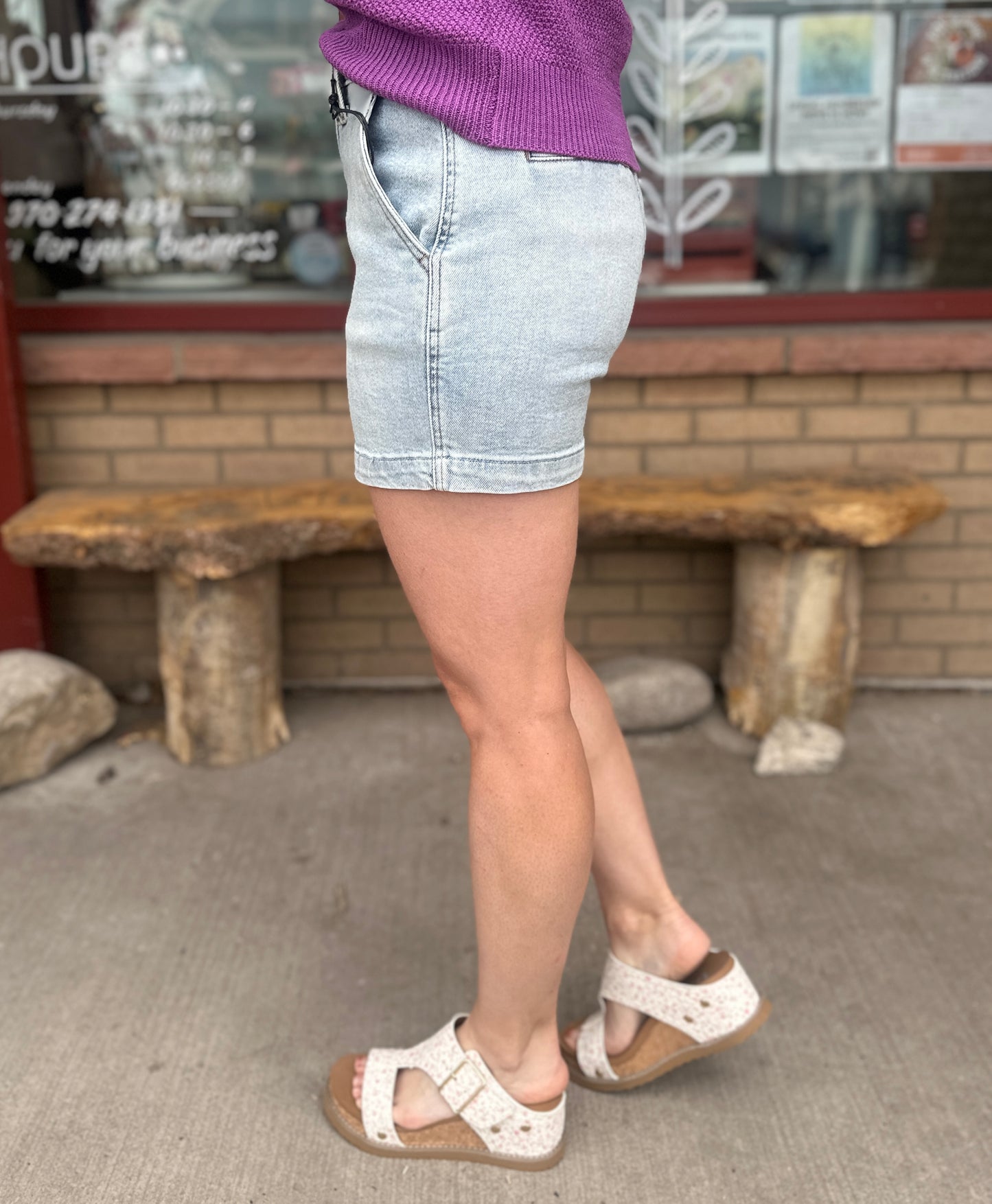 Connie High Waist Trouser Short