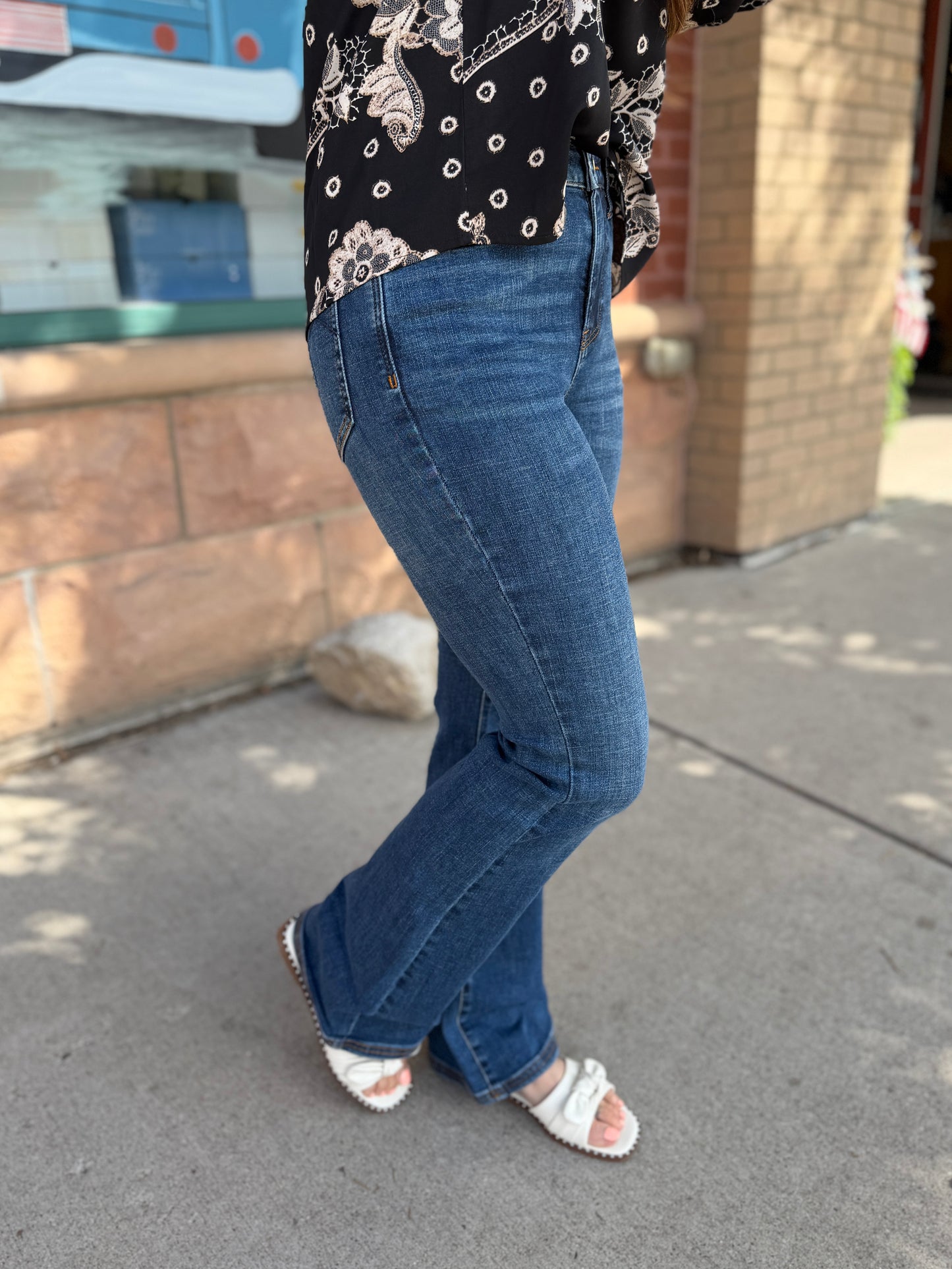 Della Harness Bootcut Jean