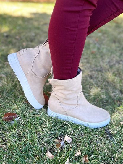 Sand Bootie with Sherpa