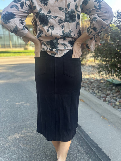 Corduroy Midi Skirt