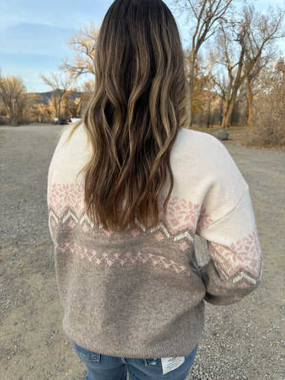 Snowflake Knit Sweater