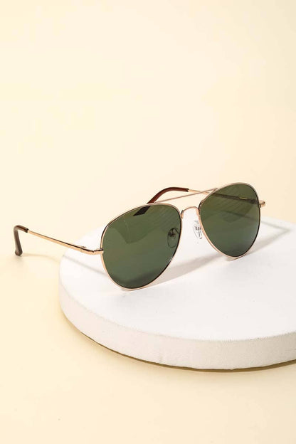 Classic Gold Rimmed Sunglasses