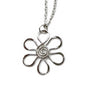 Silver Necklace with 3 Flowers