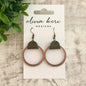 Wood Hoop Earrings