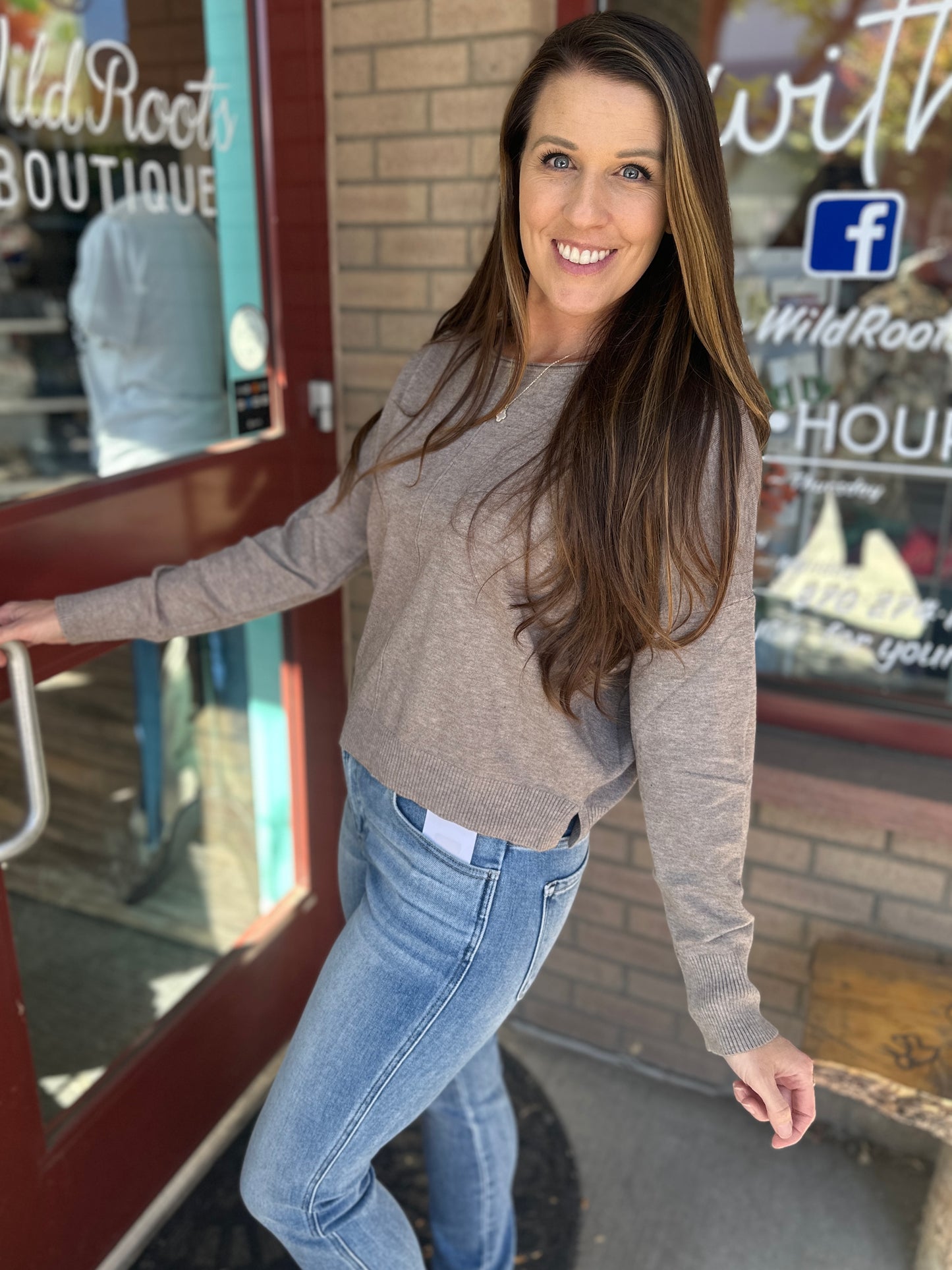 Solid Long Sleeve with Front Seam