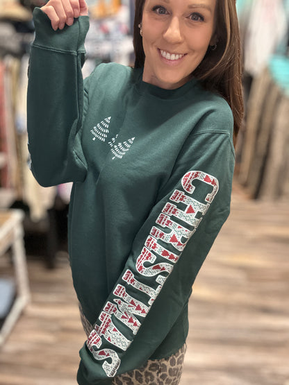 Merry Christmas Plaid Sweatshirt