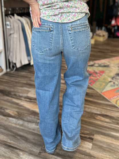Marina Trouser Double Button Jeans