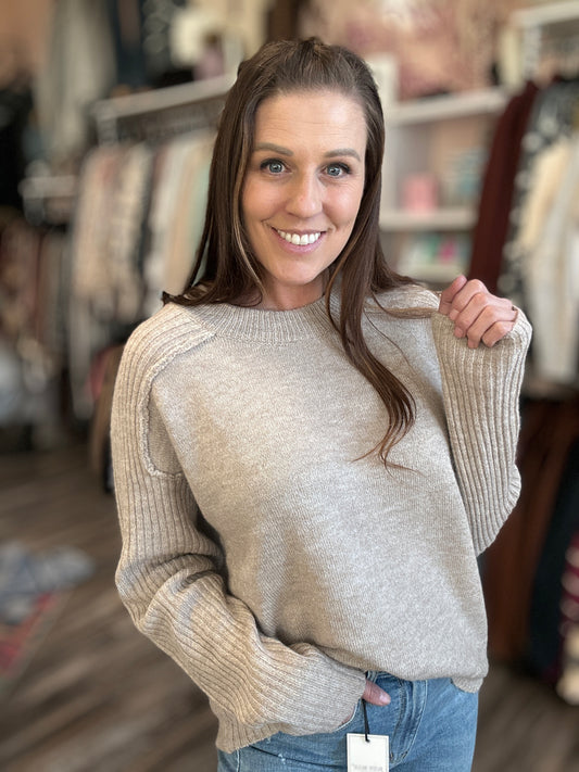Ribbed Textured Sweater