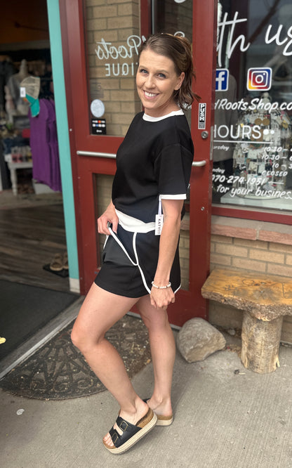 Black and White Suba Set