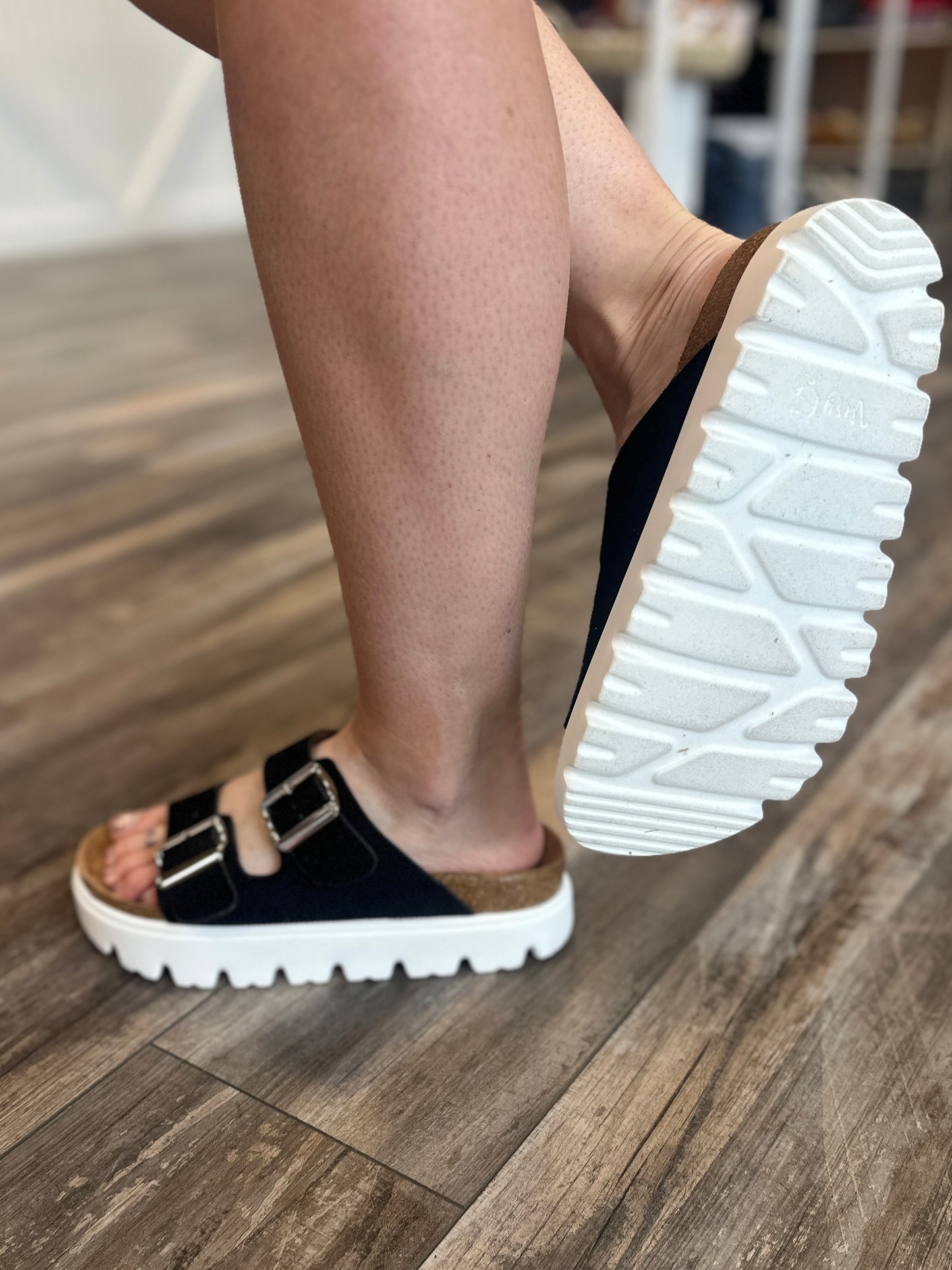 Jazmine Black Platform Sandal