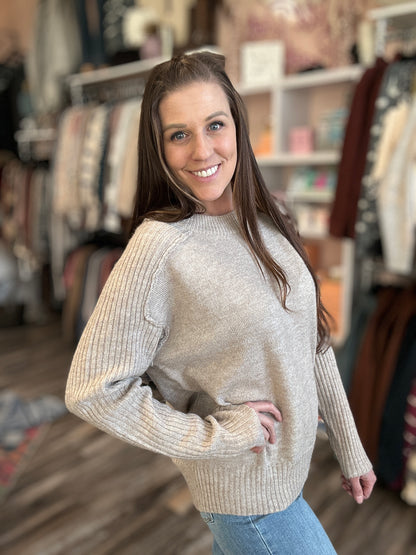 Ribbed Textured Sweater