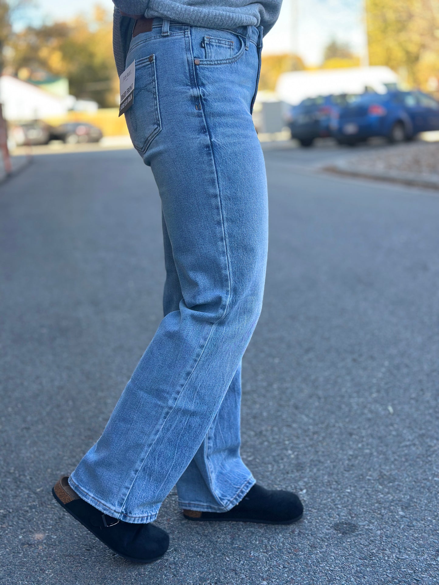 Ridged Magic Straight Leg Jeans