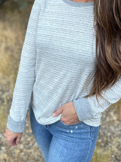 Crew Neck Henley Long Sleeve