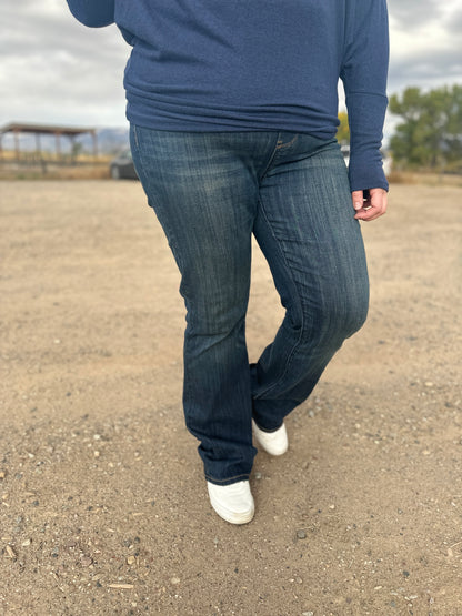 Vintage Pull On Bootcut Jeans