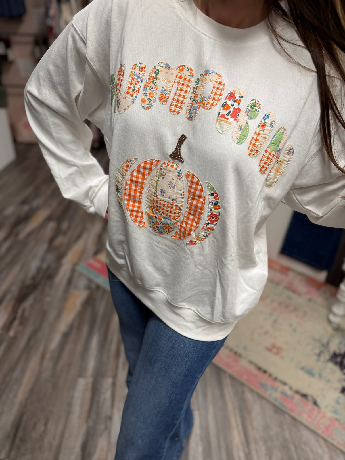 Pumpkin Patchwork Long Sleeve
