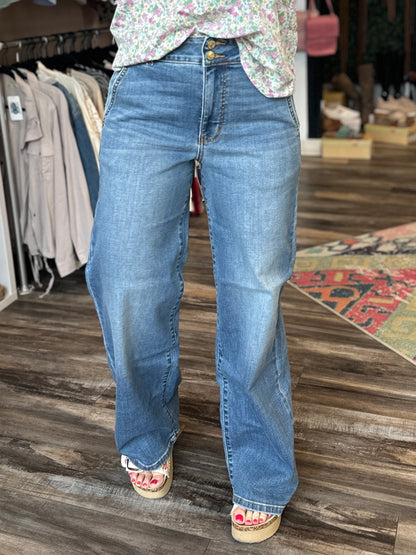 Marina Trouser Double Button Jeans