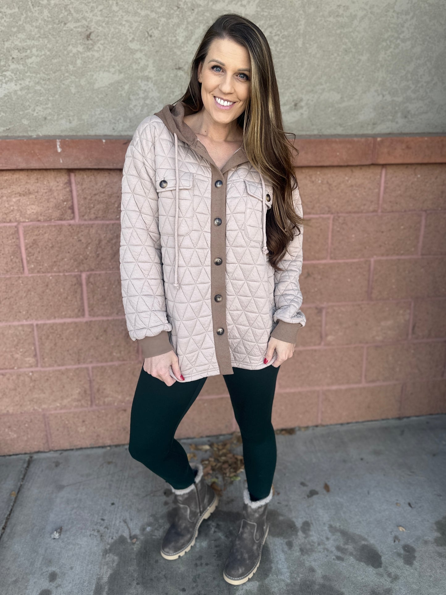 Quilted Jacquard Shacket