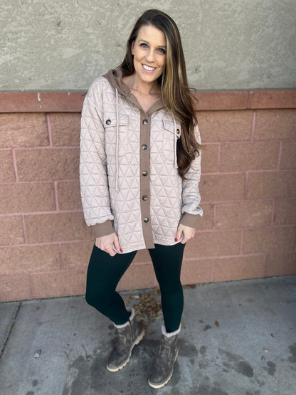 Quilted Jacquard Shacket