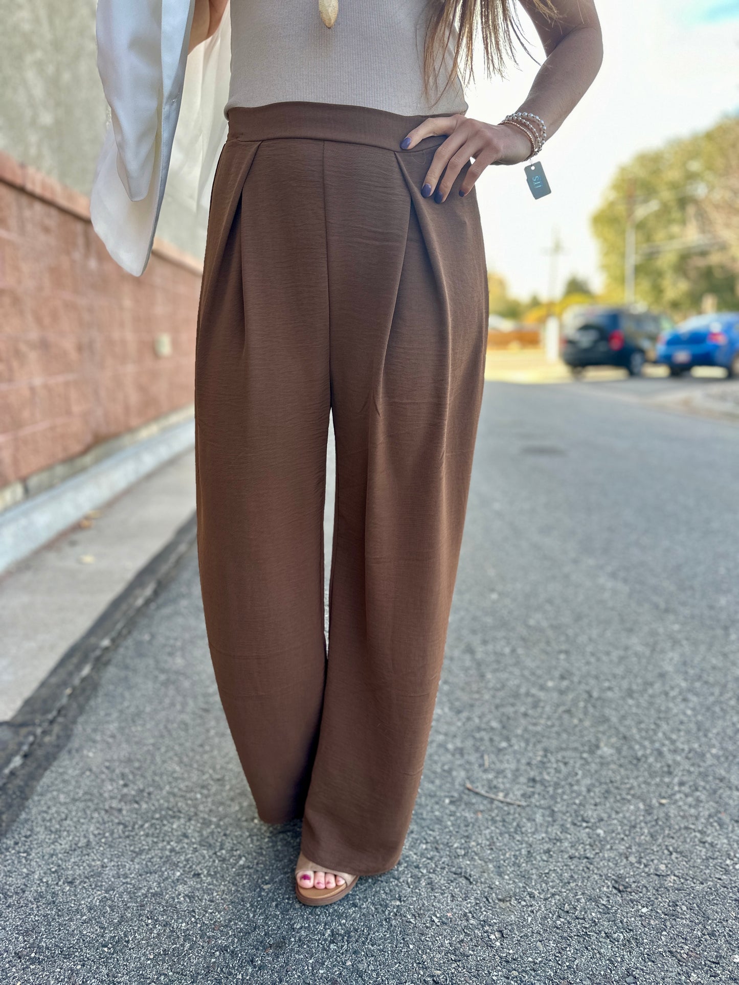 Woven Wide Leg Pants