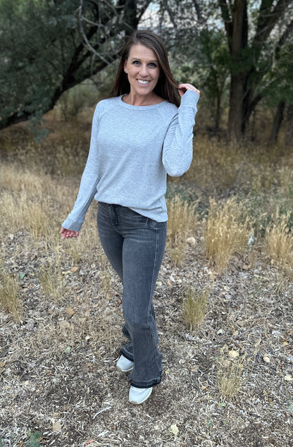 Textured Knit Long Sleeve