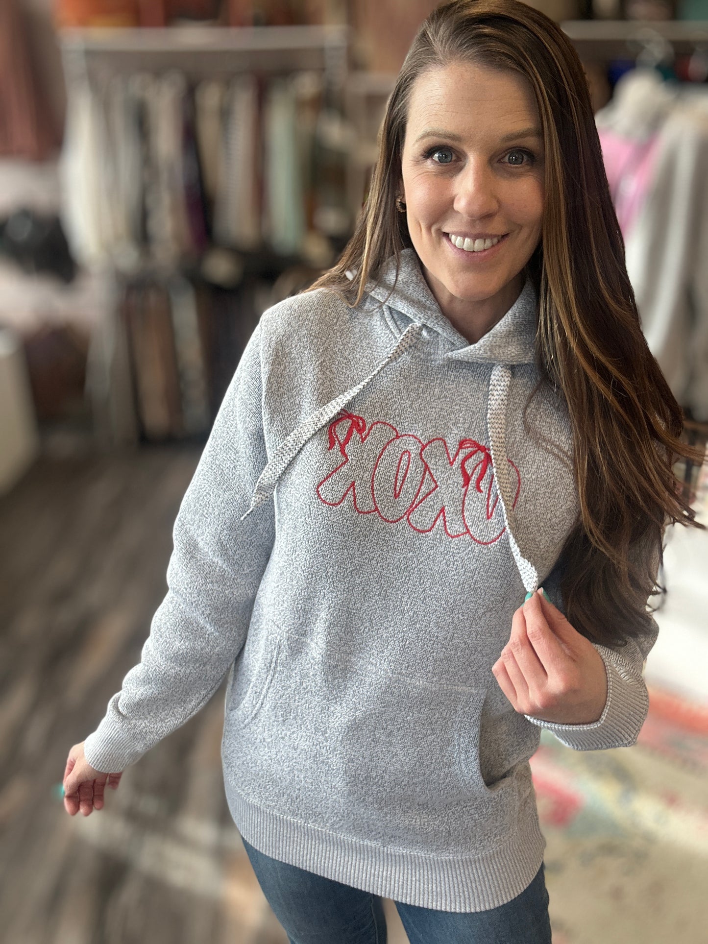 XOXO Embroidered Hoodie