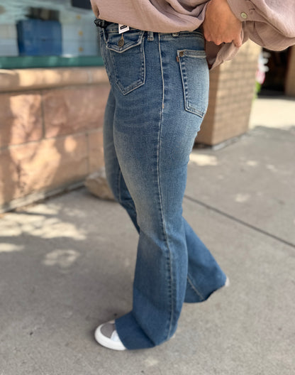 Amara Front Flap Pocket Flares