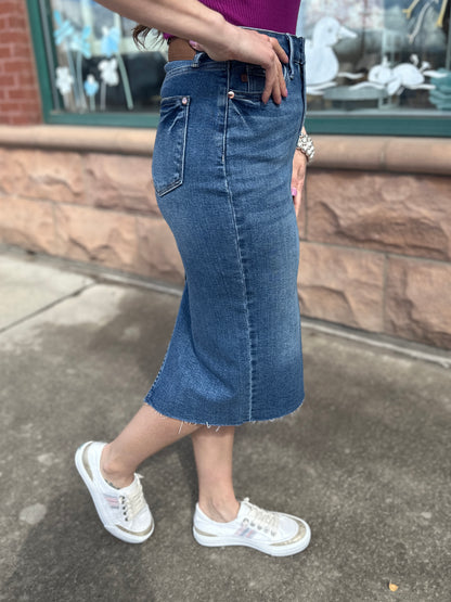 High Waist Denim Skirt