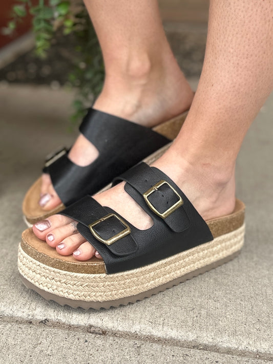 Black Platform Sandal