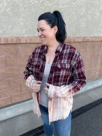 Harvest Sunset Distress Flannel