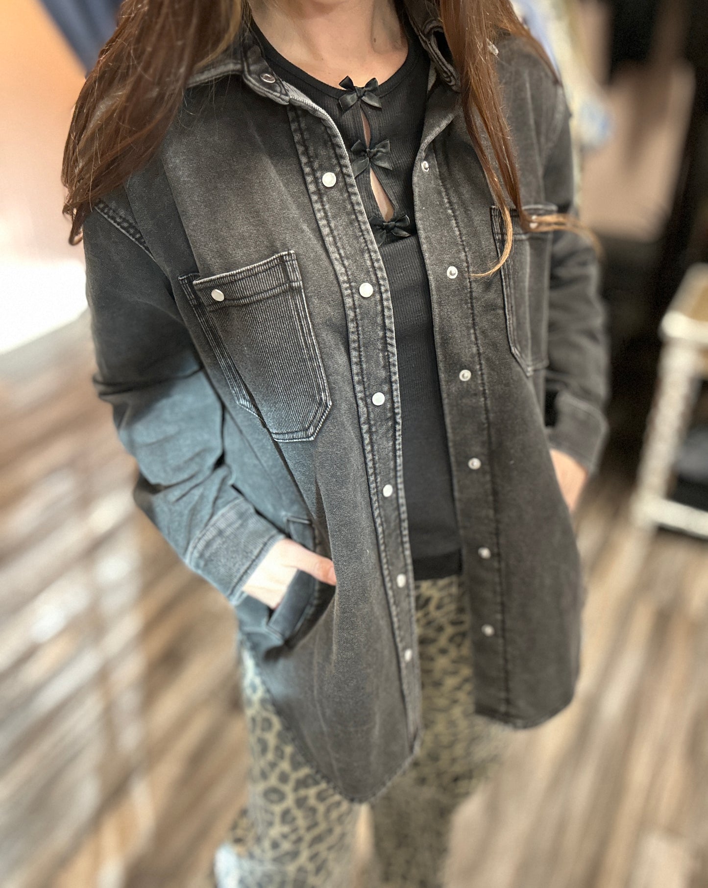 Mineral Wash Shacket