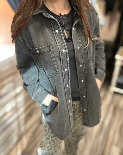 Mineral Wash Shacket