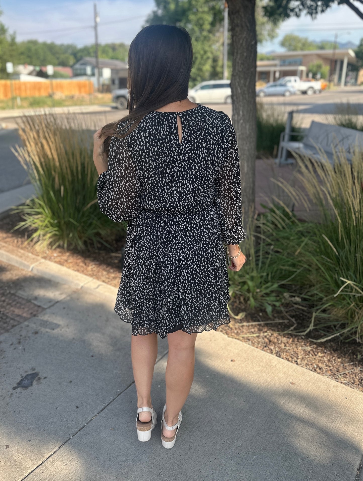 Chiffon Midi Dress