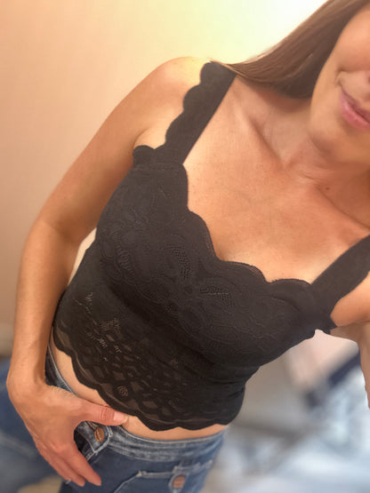 Scallop Edge Lace Bralette