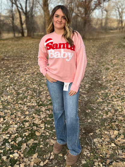Light Pink Santa Baby Sweater