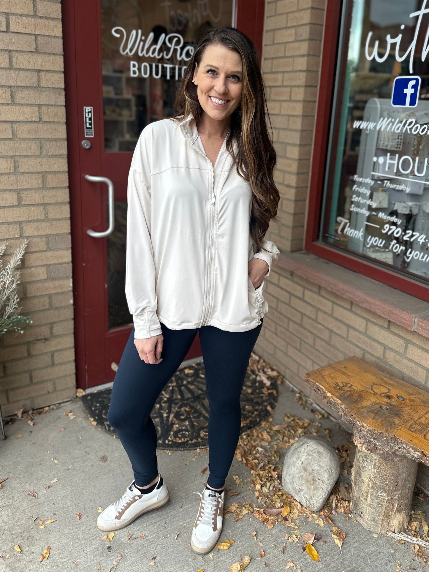 Long Sleeve Zip Up Jacket