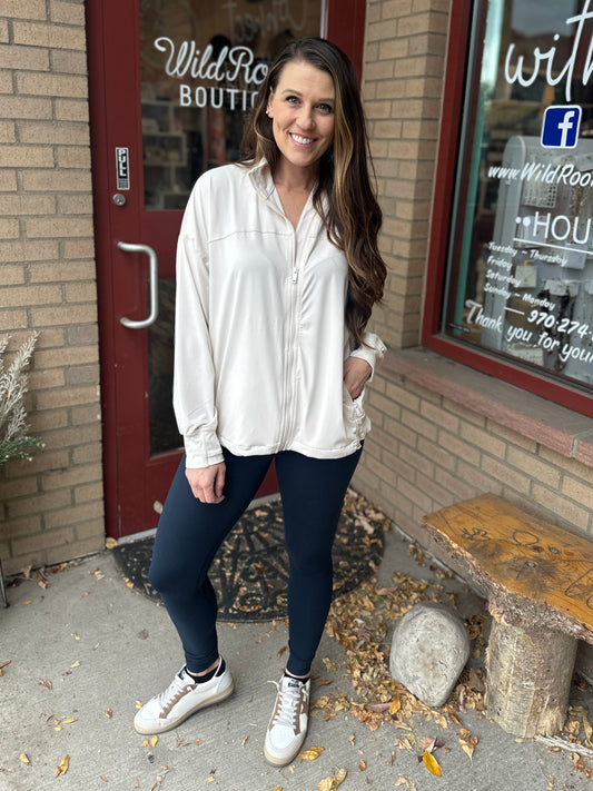 Long Sleeve Zip Up Jacket