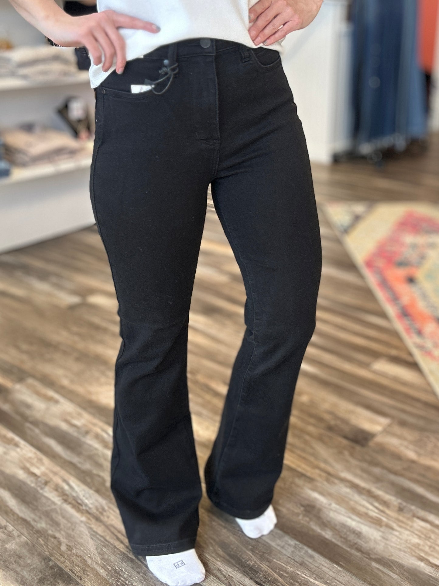 Black Petite Bootcut Jeans