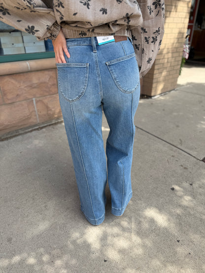 31" Liza Palazzo Shield Pocket Jeans