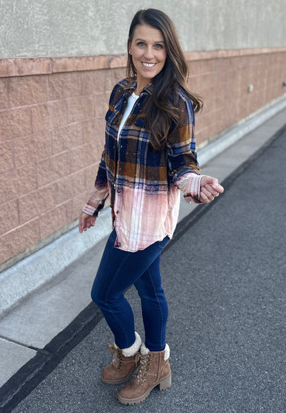 Fall Breeze Distress Flannel