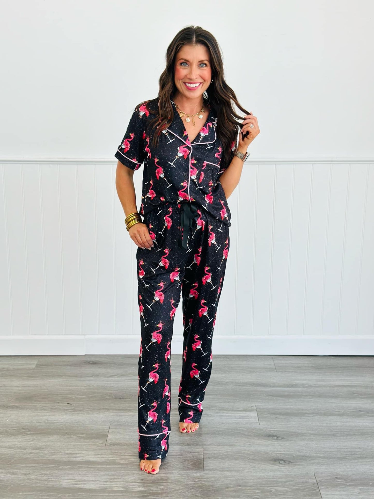 Flamingo Holiday PJ Set