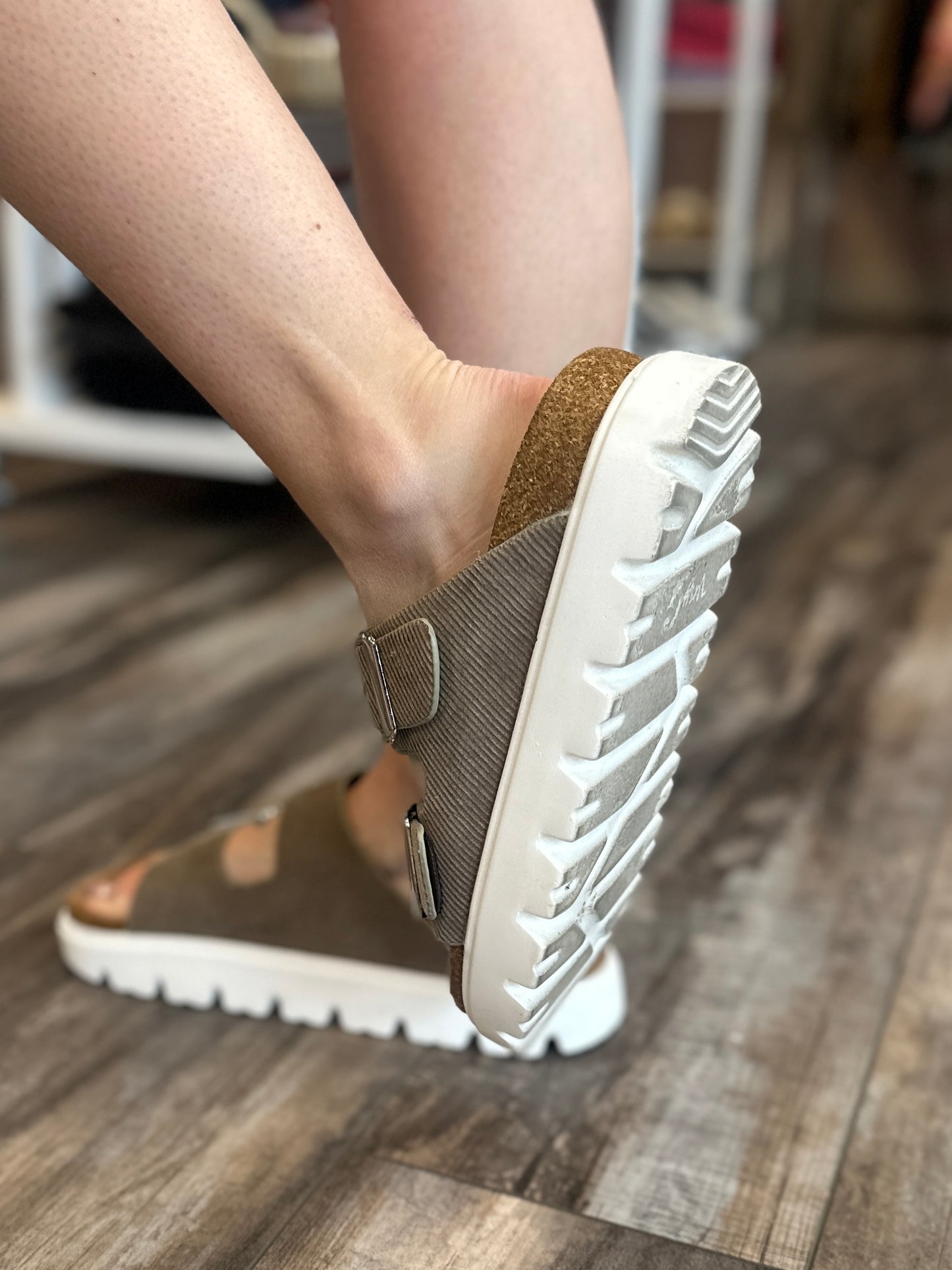 Jazmin Taupe Platform Sandals