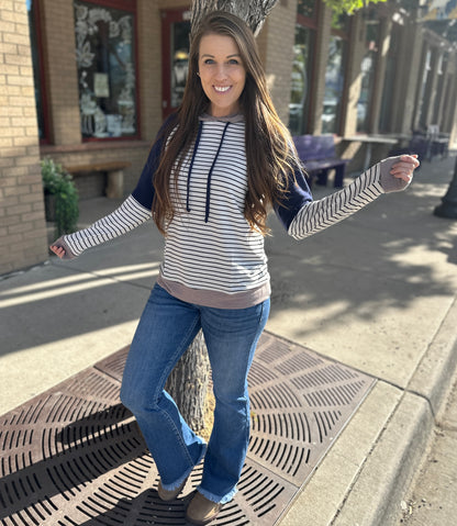 Colorblock Striped Long Sleeve