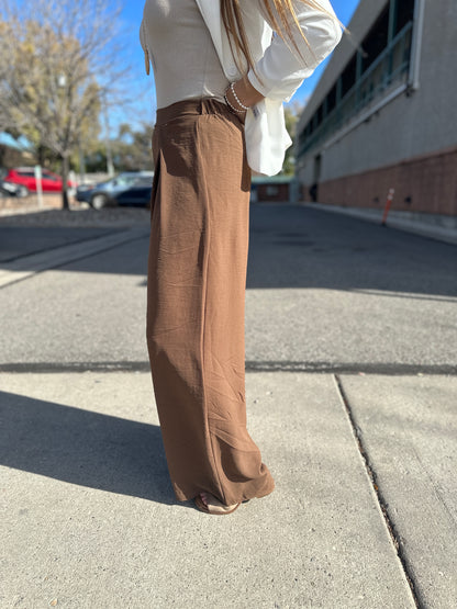 Woven Wide Leg Pants