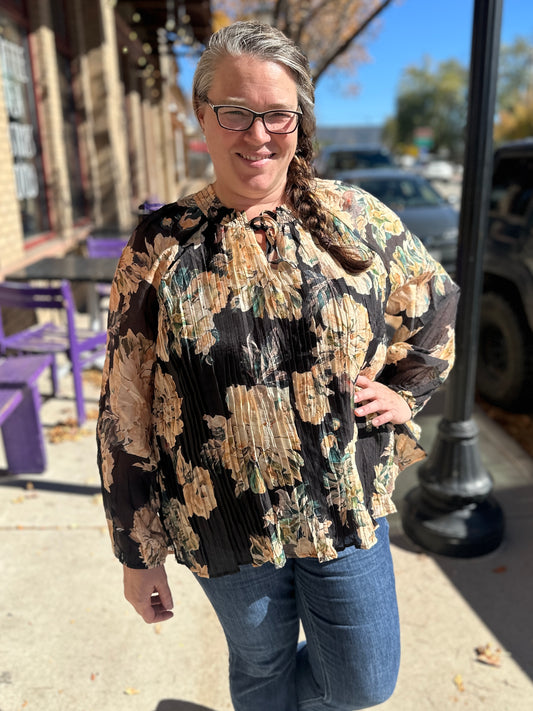 Floral Blouse Long Sleeve