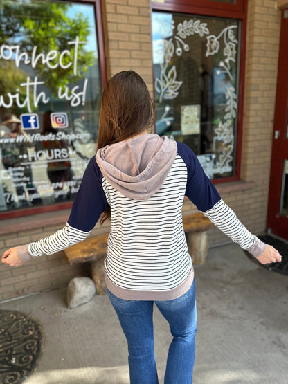 Colorblock Striped Long Sleeve