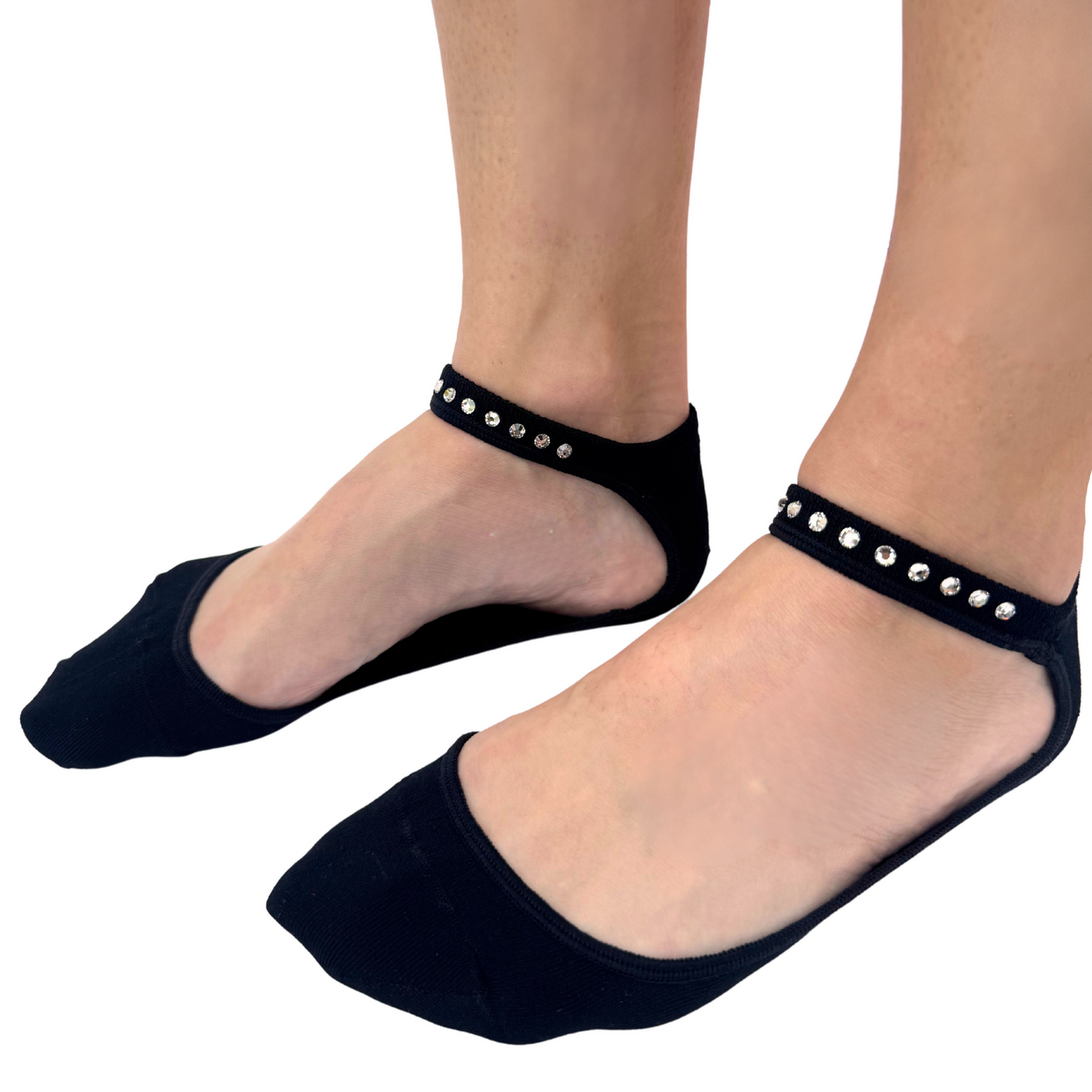 Hidey Socks with Clear Crystals