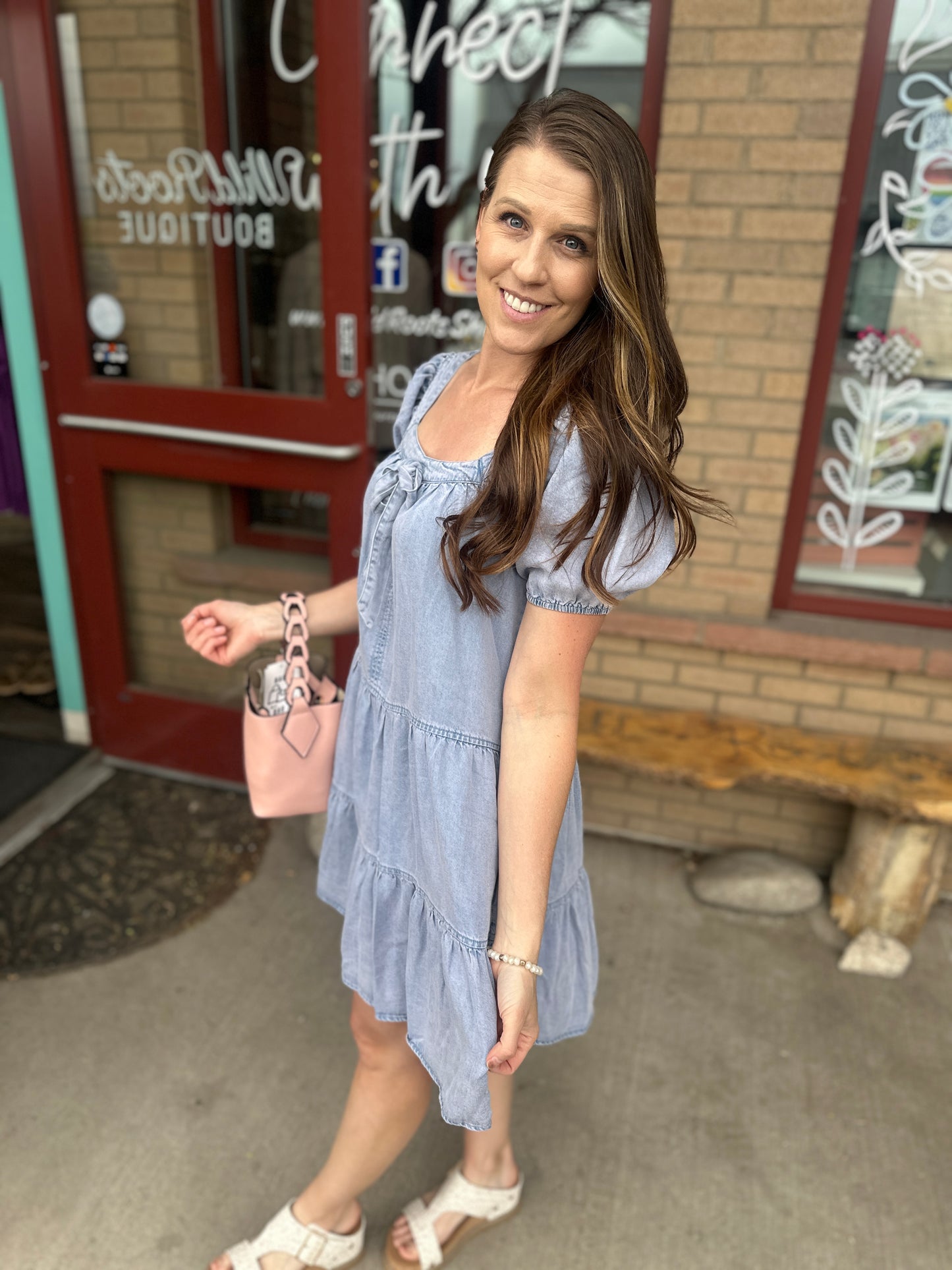 Denim Baby Doll Dress